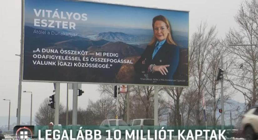 Legalább tízmillió forint közpénzt kapott a Vitályos Esztert óriásplakáton népszerűsítő egyesület
