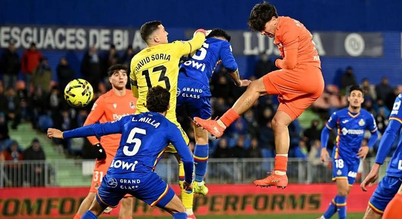 A 96. percben jött a csattanó, idegenben verte a Getafét a Real Sociedad