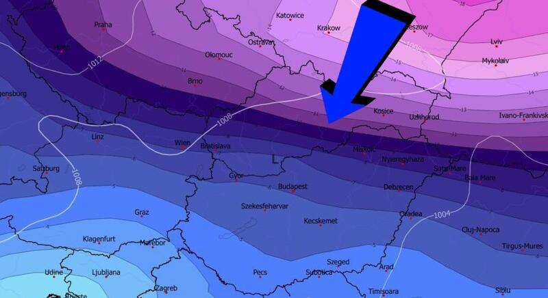 Erős hidegbetörés várható a hétvégén