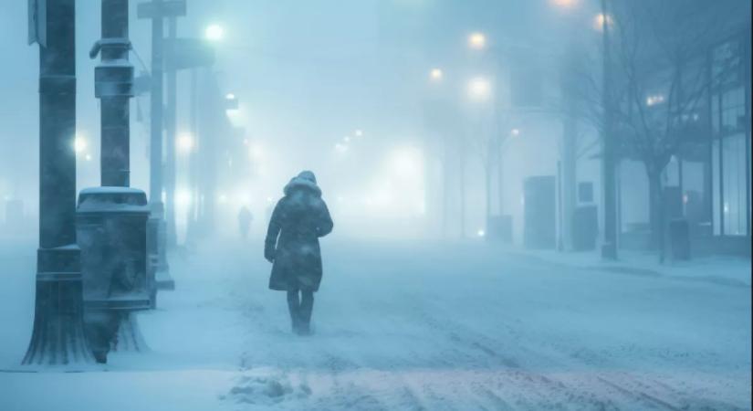 13 vármegyére frissítették a riasztást: hófúvás, ónos eső és kemény mínuszok