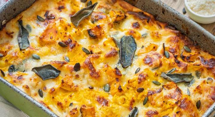 Sütőtökös-ricottás lasagne: szemet gyönyörködtető és finom