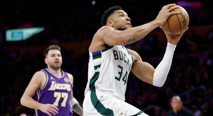 NBA: Adetokunbóék legyőzték a Lakerst; 21 pontos hátrányból állt fel a Thunder