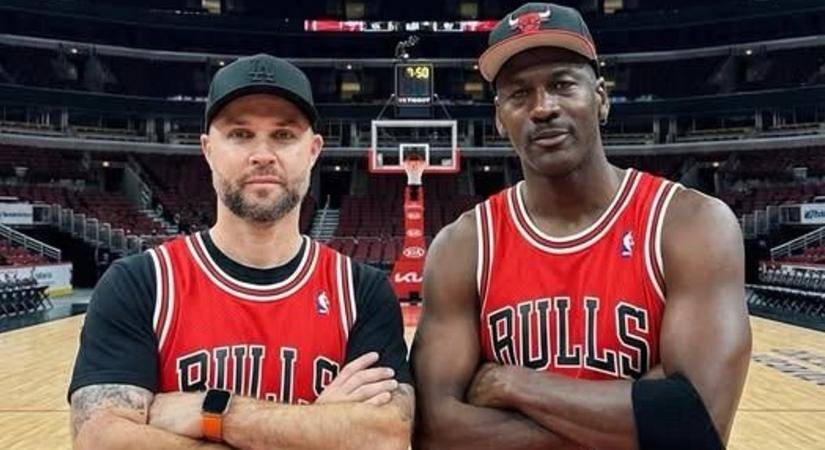 Közös fotó Michael Jordannel – megvalósult Wollner Péter gyermekkori álma