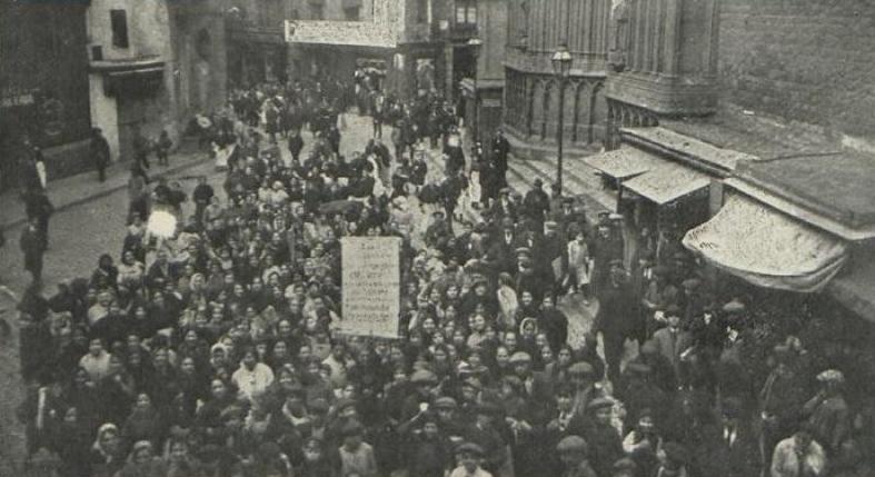 1918. január 10.: Sztrájkhullám indul Barcelonában