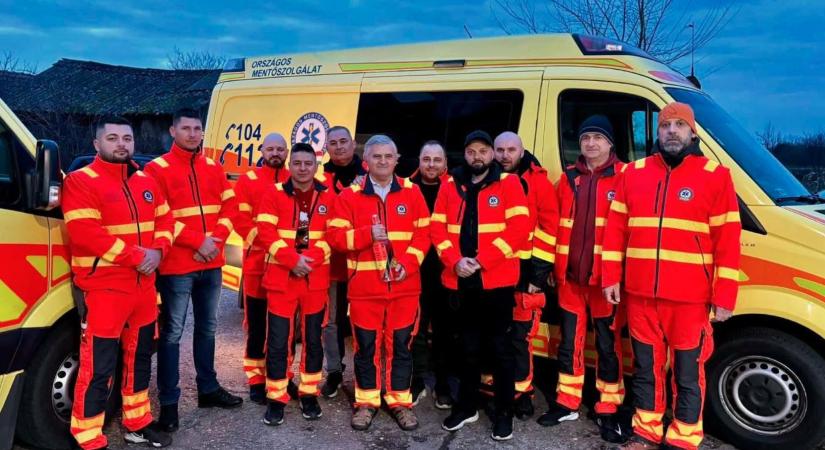 Emelkedett pillanat a nyírábrányi mentőknél