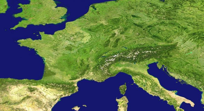 Káprázatos európai hótérképet mutattak, 7,8 millió négyzetkilométer virít fehéren