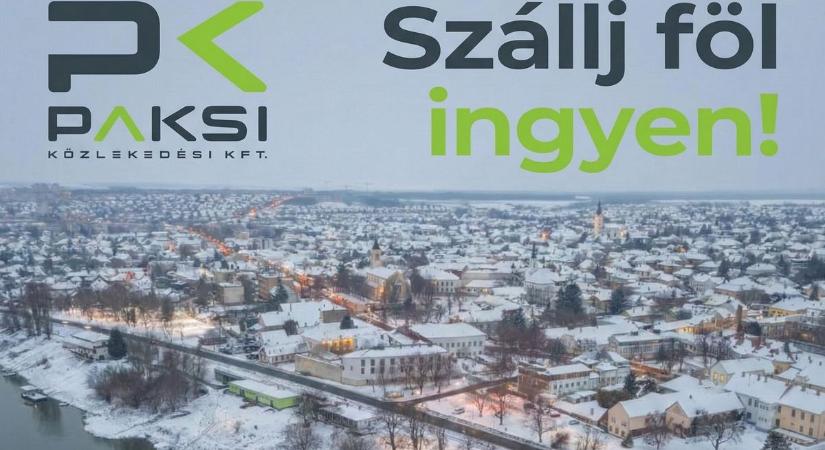 Rendkívüli intézkedés: ingyenessé vált a buszközlekedés Pakson