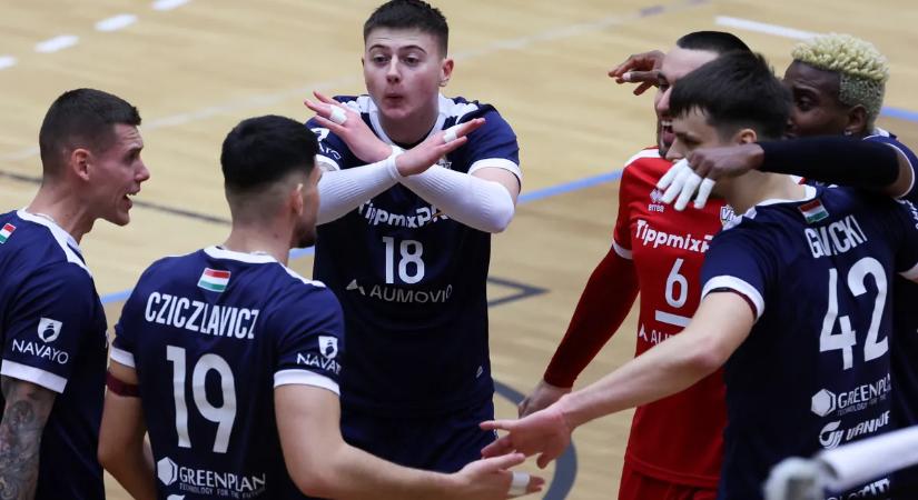 Férfi röplabda Extraliga: a Kazincbarcika 62 perc alatt nyert Dunaújvárosban