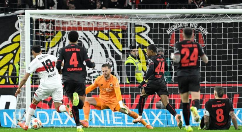 A Stuttgart egy félidő alatt kiütötte idegenben a Leverkusent