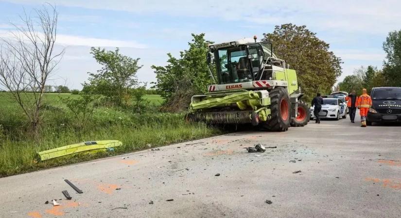Kombájnnal ütköztek, az egyetlen túlélő belerokkant fia elvesztésébe