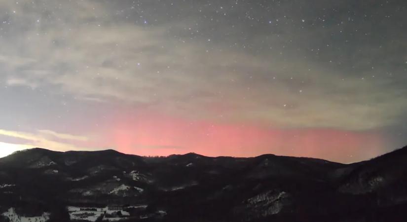 A kemény tél meghozta a sarki fényt is Magyarországra