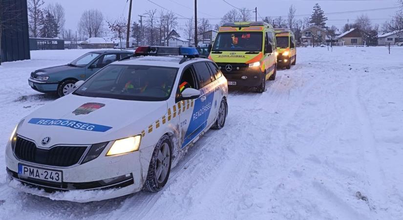 Beszakadt a jég két fiatal alatt, egy horgász mentette ki őket a Vadkerti-tóból – fotók