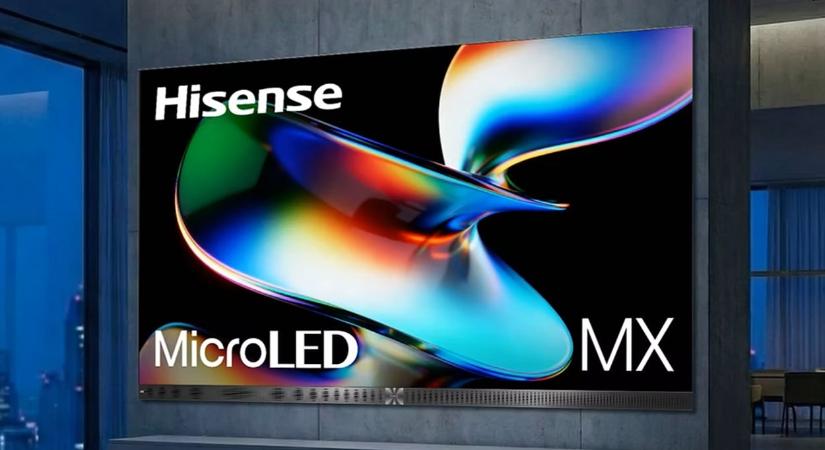 Lehengerlő színvilággal kecsegtet a Hisense 163 colos MicroLED tévéje