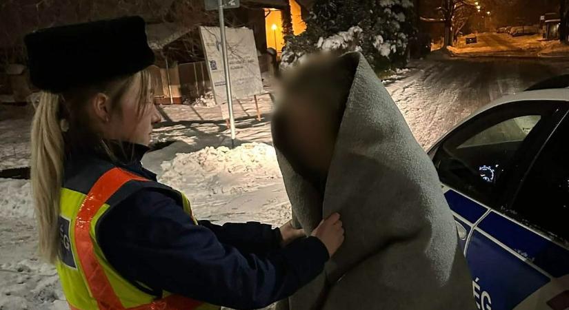 Egy telefonhívás, amely életet mentett: kihűlés fenyegette a hidegben bóklászó ittas nőt