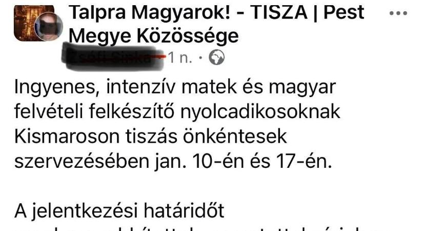 Kiskorú gyerekeknek szerveznek felvételi felkészítőket a Tisza Sziget aktivistái
