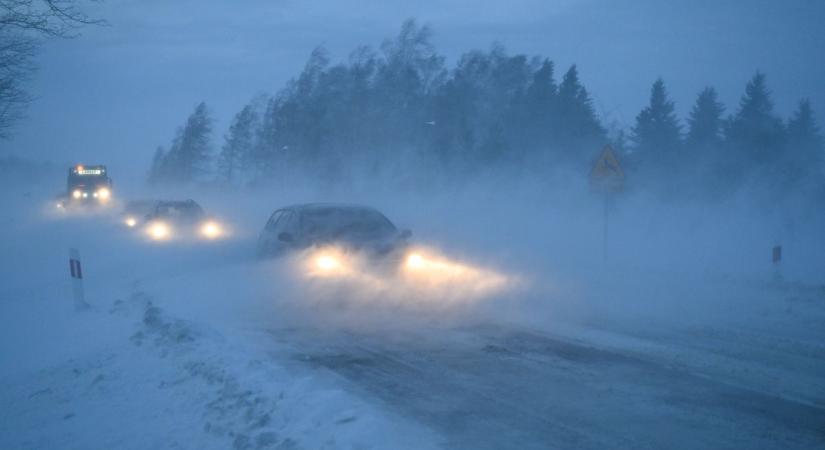 Operatív törzs: senki ne keljen útra hófúvás miatt, ahol narancs riasztás van érvényben!