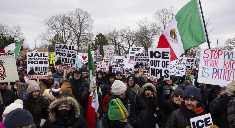 Újabb tüntetések voltak Minneapolisban az ICE ellen, 30 embert letartóztattak, egy rendőr könnyebben megsérült