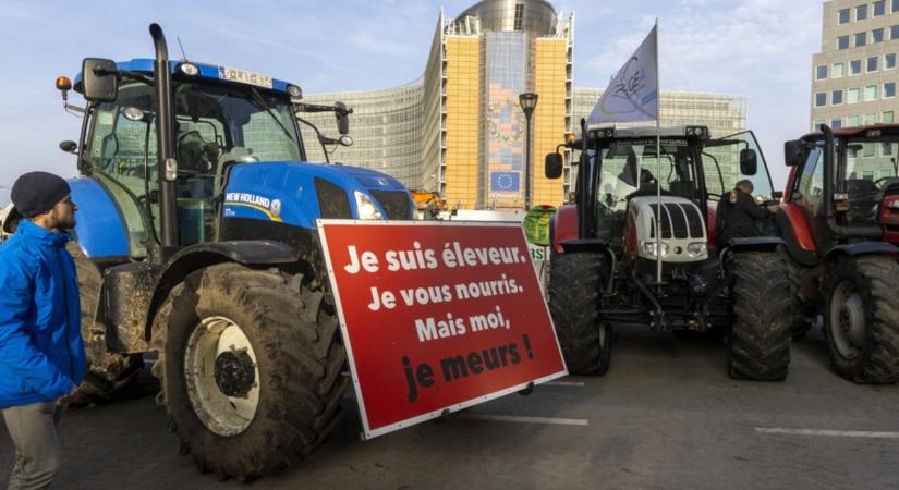 Brutális fennakadások: belga traktorosok tiltakoznak az EU–Mercosur megállapodás ellen