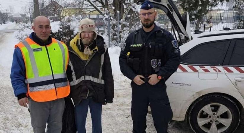 Hajszálon múlt a tragédia: a hidegben mentettek életeket a rendőrök Hevesben