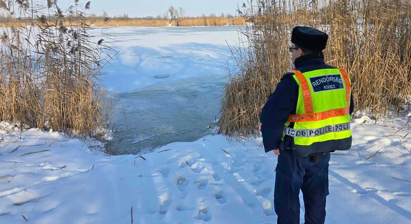 Békéscsabai helyzetkép: tilos és veszélyes a jégre menni