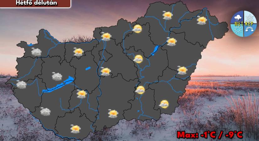 Naposabb hétfő, keddre virradóan melegfont érkezik