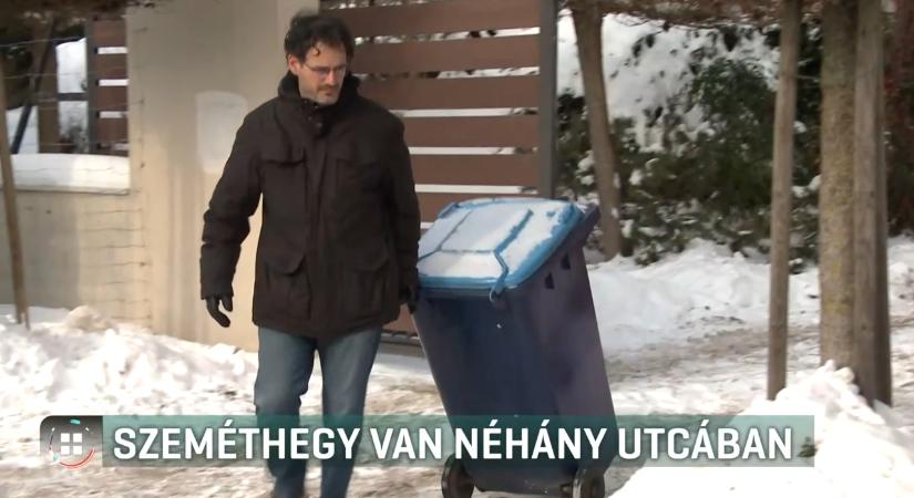 Halomban áll a szemét több budai utcában a kukaszállítás késése miatt