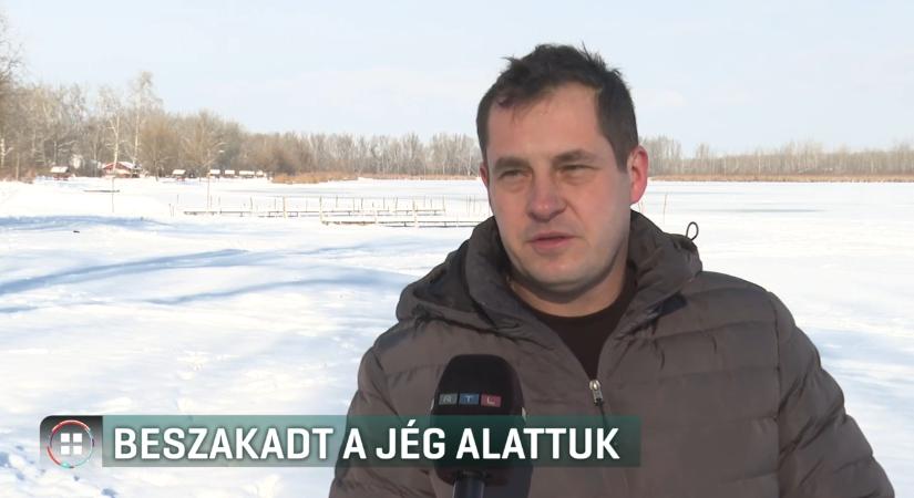 Jégre merészkedtek, beszakadt alattuk – Monoron és Soltvadkerten is menteni kellett