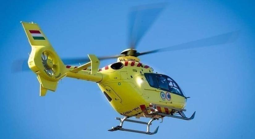 Súlyos baleset Tatánál: mentőhelikoptert is riasztottak a helyszínre