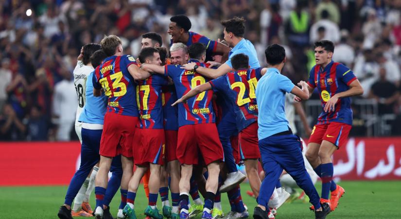 Spanyol Szuperkupa-döntő: Öt gólt és egy piros lapot hozott a Barca-Real finálé