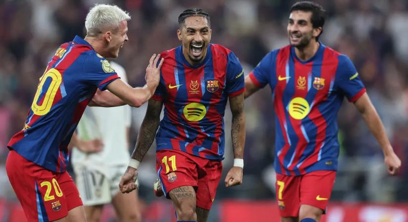 Ötgólos meccsen nyerte meg a spanyol Szuperkupát a Barcelona