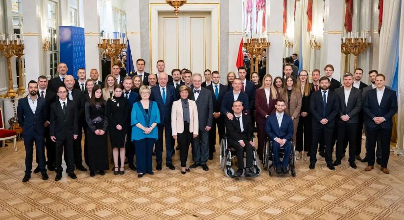 Államfői fogadáson a Sportgála jelöltjei