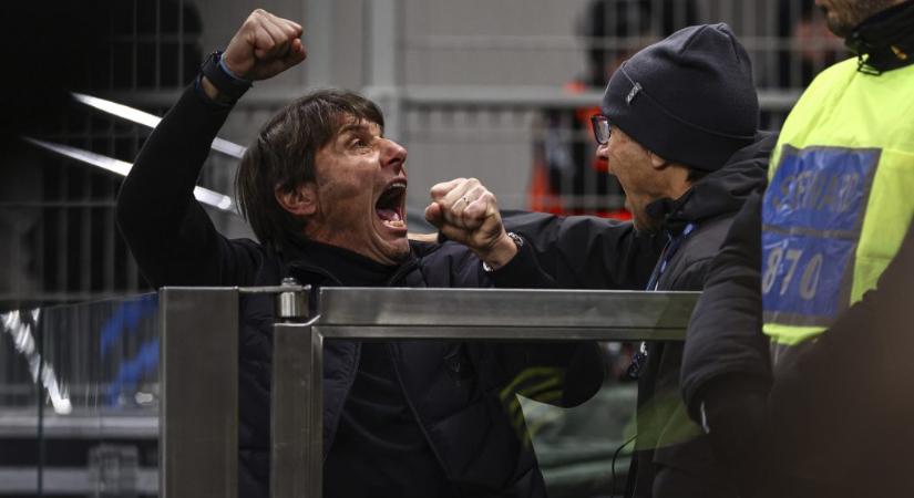 Az őrjöngő Contét elzavarták a kispadtól, pedig kétszer is talpra állt az Inter otthonában a Napoli