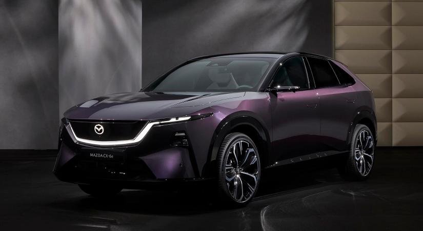 Jövőbe mutat a Mazda elektromos szabadidő-autója, a CX-6e