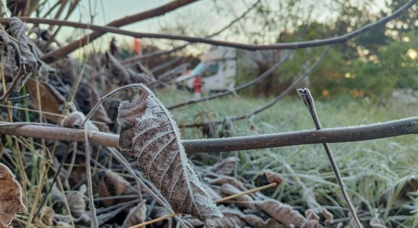 Ilyen brutálisan hideg volt az éjjel Vasban - hőtérkép