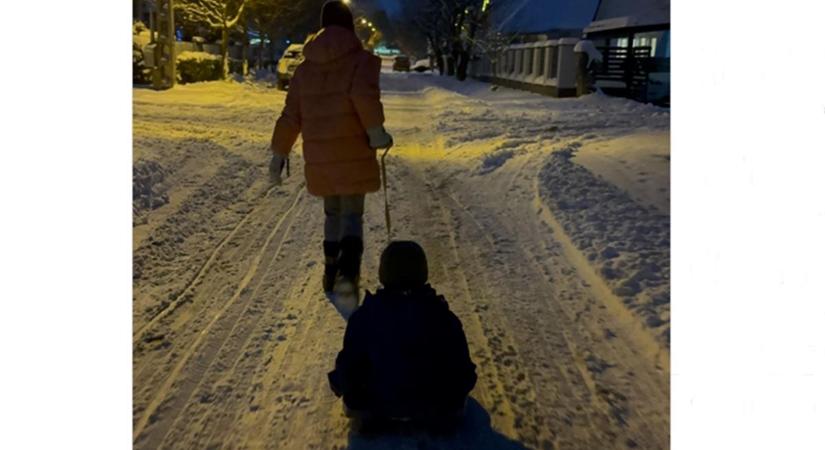 Szabó Zsófi szánkózó fiát imádják a netezők