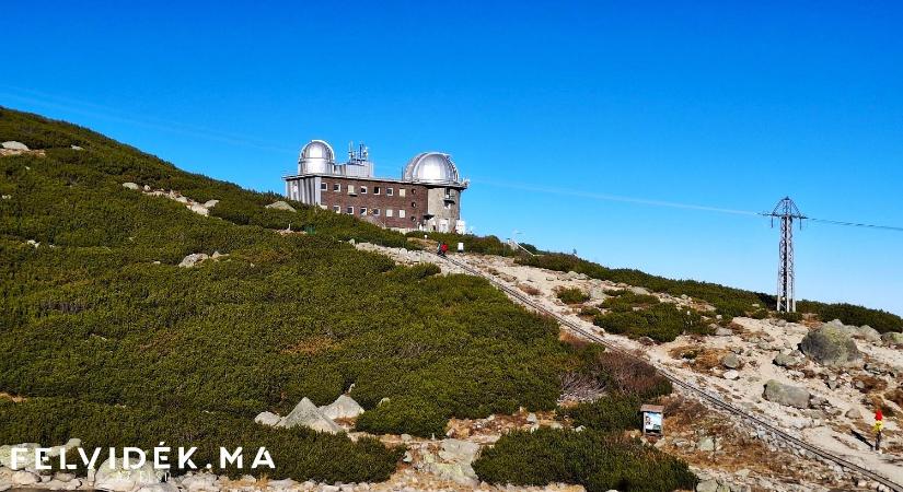 A Kőpataki-tó szomszédságában lévő csillagvizsgáló nyomában