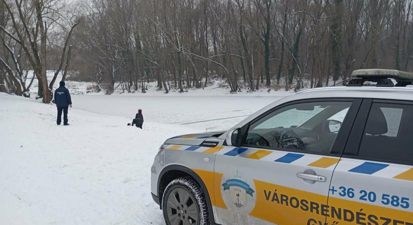 Extrém hideg Győrben: fokozott figyelmet kér és ad a Városrendészet