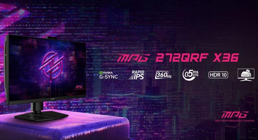 Az MSI új, 360 Hz-es monitora nem bánik kesztyűs kézzel a mozgási elmosódással