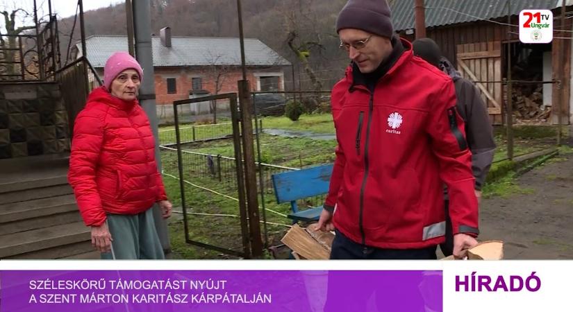 Széleskörű támogatást nyújt a Szent Márton Karitász Kárpátalján (videó)