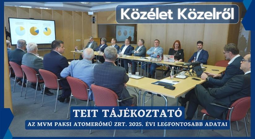 Közélet Közelről – 2026.01.12. – Az MVM Paksi Atomerőmű Zrt. 2025. évi legfontosabb adatai