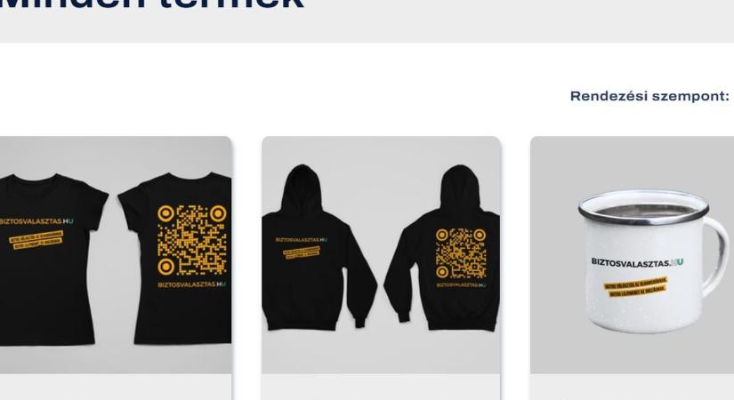A Tisza már pólót és bögrét is árul a „biztos választás” szlogennel