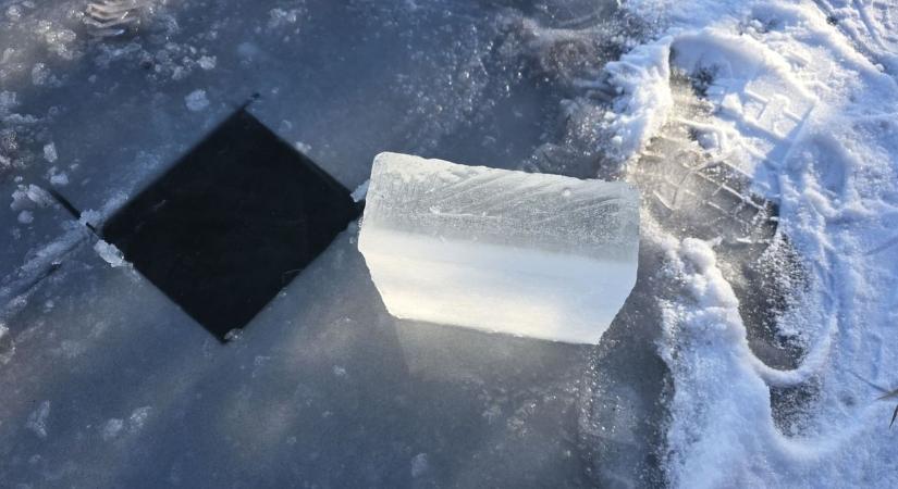 Már 9 centiméter vastag a jég Alsóörsön