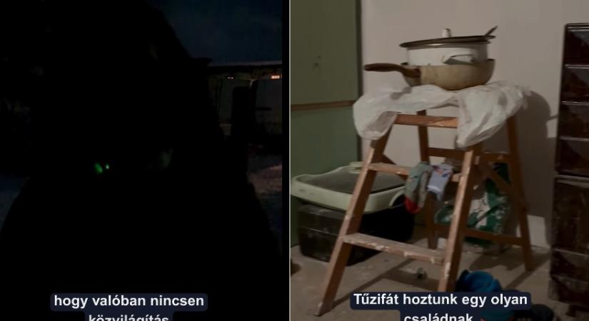 Elfogyott a tűzifájuk, és még közvilágítás sincs – nehéz helyzetbe került egy család Debrecen-külsőn