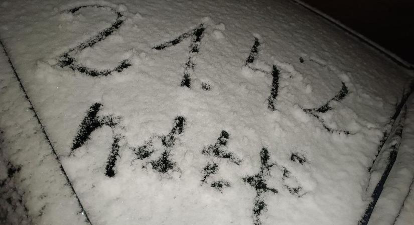 Csornán belehúzott a tél - fotó, videó