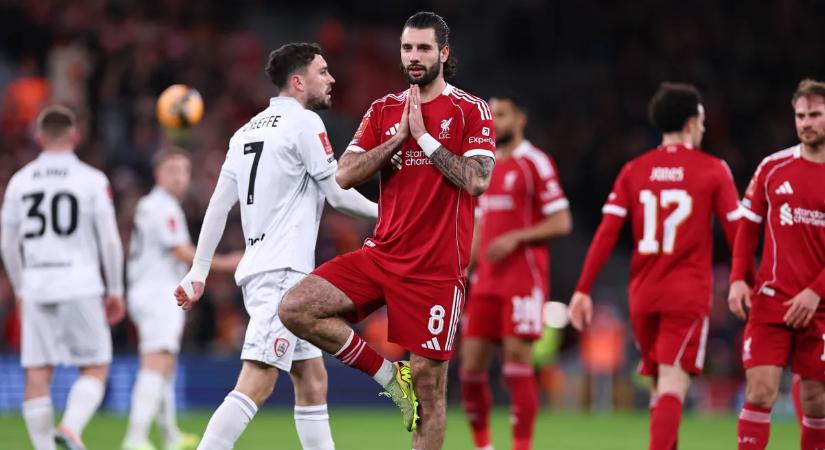 Szoboszlai hatalmas gólt lőtt, a Liverpool simán továbbjutott az FA-kupában