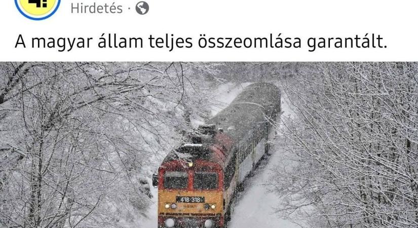 Megszolgálják a milliárdokat: a 444 az Európai Bizottságtól kapott pénzen hirdet állami összeomlást a hóeséssel kapcsolatban