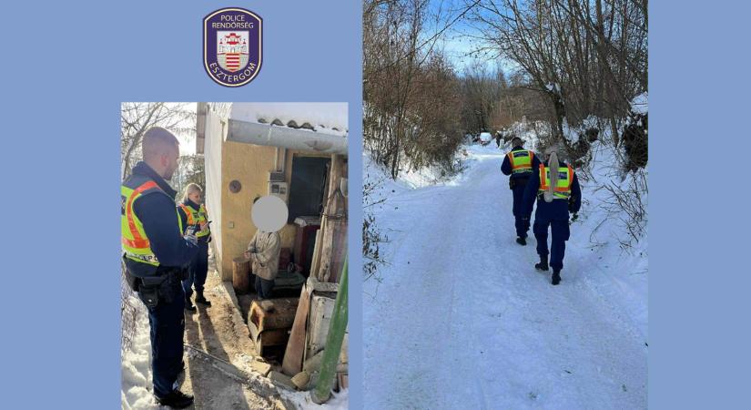 Esztergomi idős asszonyhoz siettek a rendőrök