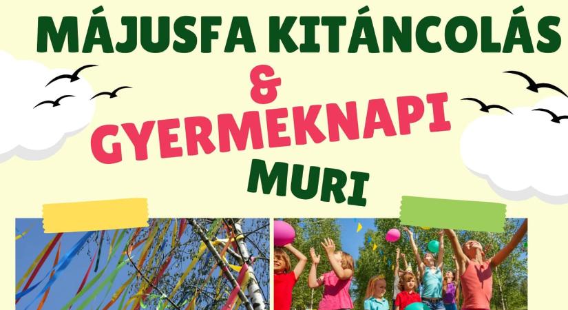 Májusfa kitáncolás és gyereknapi muri 2026 Gyenesdiás