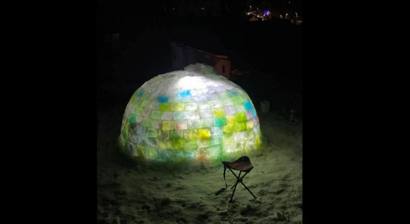 Anya, ez eddig a legjobb hülyeség, amit kitaláltál 450 jégtéglából épített iglut egy kaposvári család