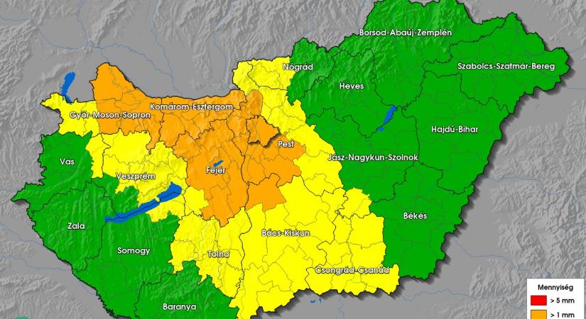 Órákig eshet az ónos eső, Budapestre és Pest megyére is másodfokú riasztás van érvényben